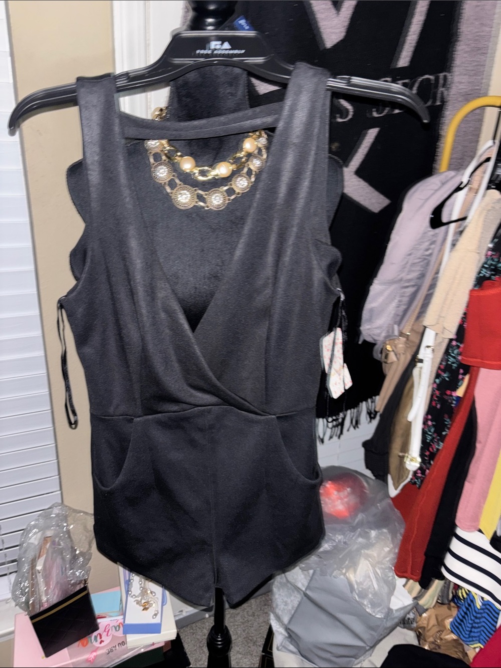 New free people Sleeveless Wrap Romper - Women size 0